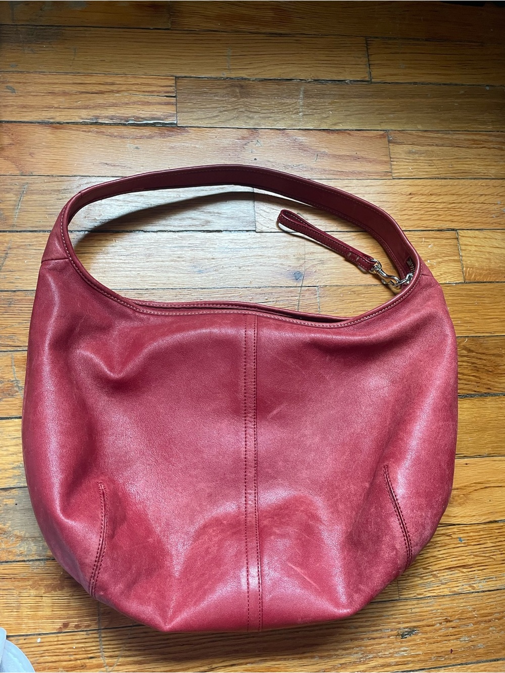 Coach Red Leather Shoulder Bag